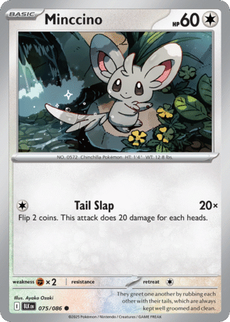 Minccino Poke Ball - Black Bolt