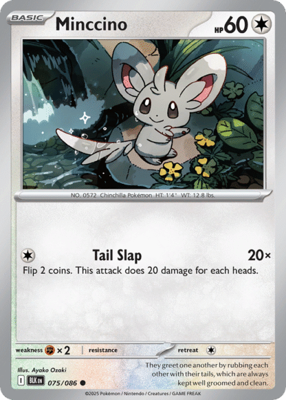 Minccino Poke Ball - Black Bolt