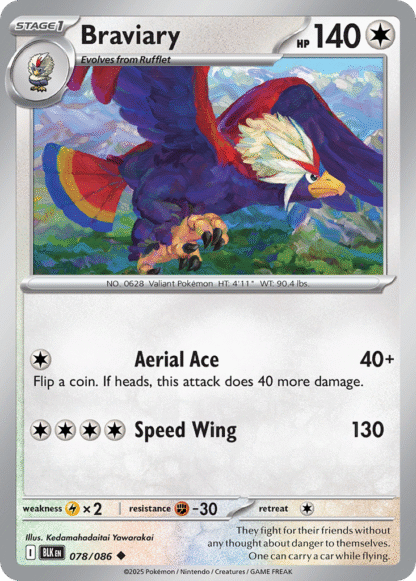 Braviary Poke Ball - Black Bolt