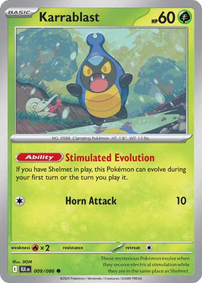 Karrablast Poke Ball - Black Bolt