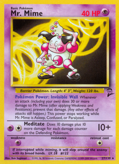 Mr. Mime - Base Set 2