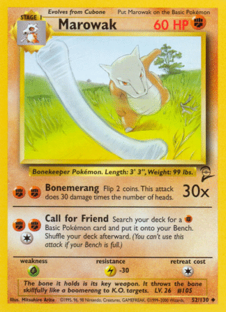 Marowak - Base Set 2