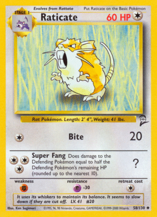 Raticate - Base Set 2