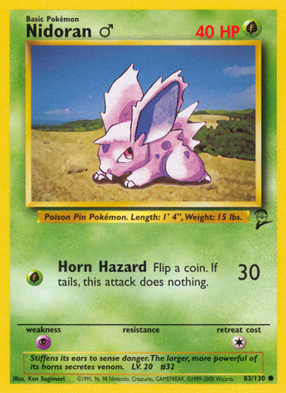 Nidoran ♂ - Base Set 2