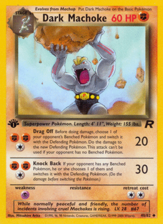 Dark Machoke - 1st Edition Team Rocket