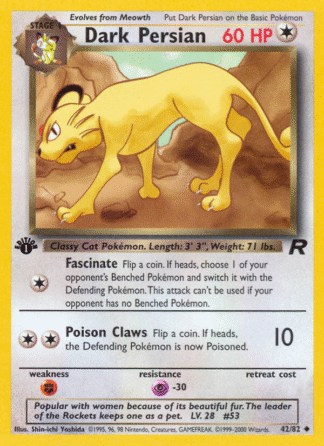 Dark Persian - 1st Edition Team Rocket