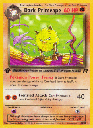 Dark Primeape - 1st Edition Team Rocket
