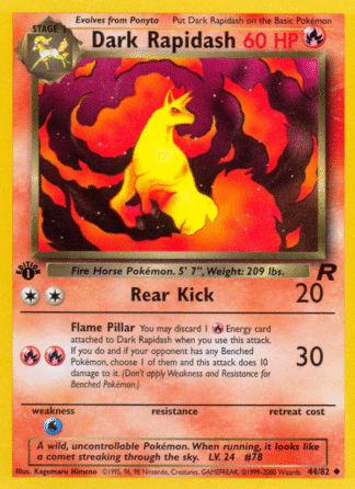 Dark Rapidash - 1st Edition Team Rocket