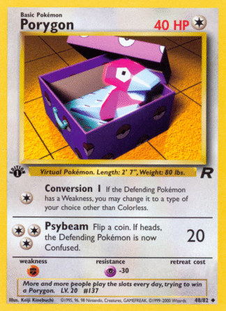 Porygon - 1st Edition Team Rocket