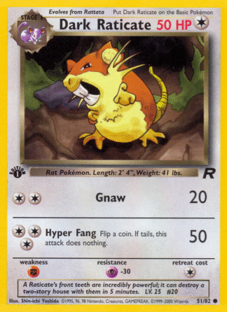 Dark Raticate - Team Rocket