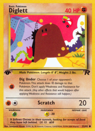 Diglett - 1st Edition Team Rocket