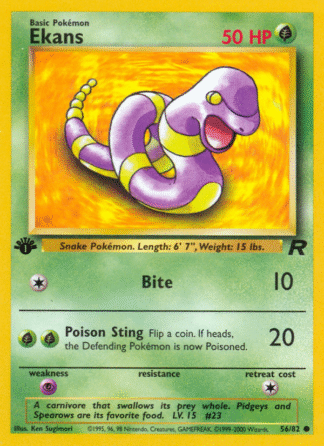 Ekans - 1st Edition Team Rocket