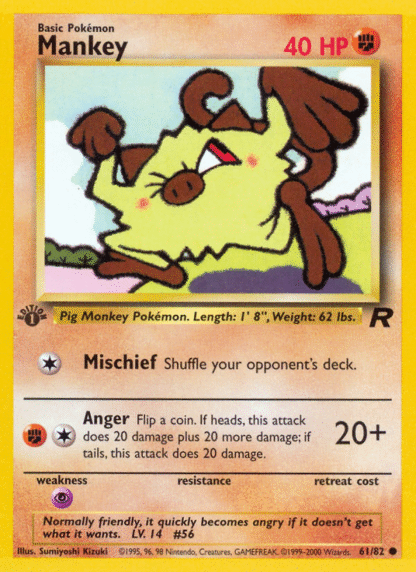 Mankey - 1st Edition Team Rocket