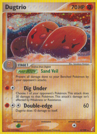 Dugtrio Reverse - Crystal Guardians