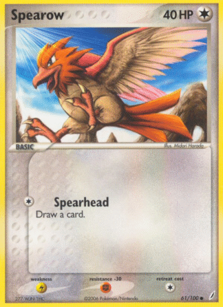 Spearow Reverse - Crystal Guardians