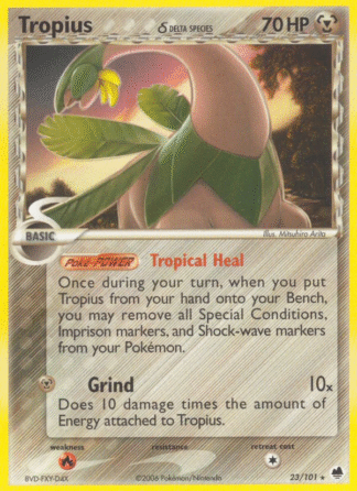 Tropius δ Reverse - Dragon Frontiers