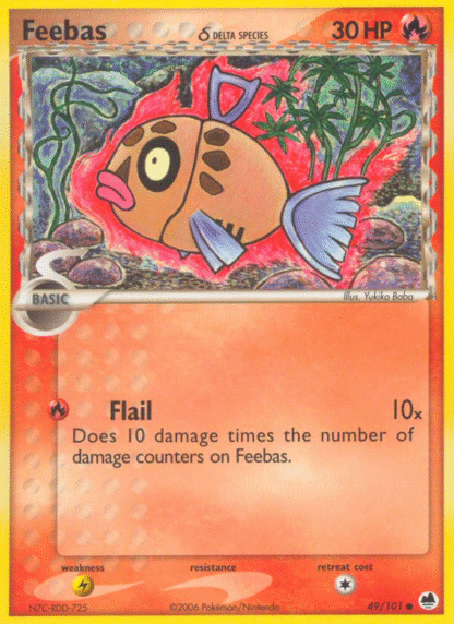 Feebas δ Reverse - Dragon Frontiers