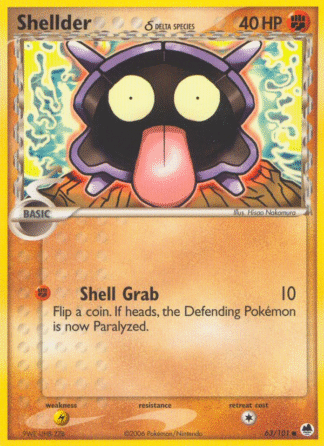 Shellder δ Reverse - Dragon Frontiers