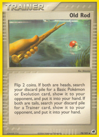Old Rod Reverse - Dragon Frontiers