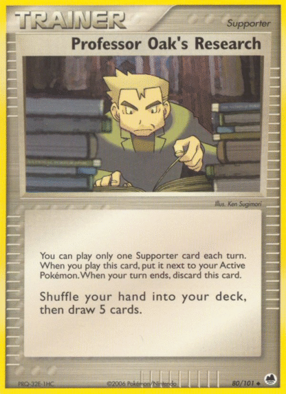 Professor Oak's Research Reverse - Dragon Frontiers