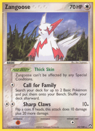 Zangoose Reverse - Power Keepers