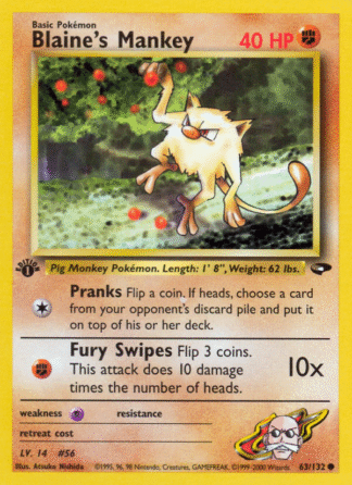 Blaine's Mankey - Gym Challenge