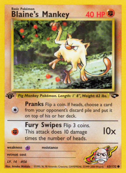 Blaine's Mankey - Gym Challenge