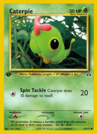 Caterpie - 1st Edition Neo Discovery