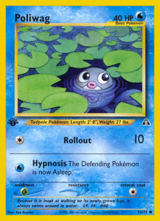 Poliwag - 1st Edition Neo Discovery