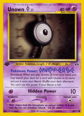 Unown [I] - 1st Edition Neo Discovery