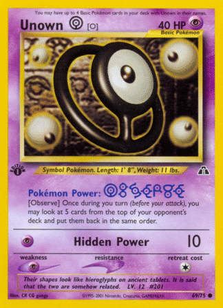 Unown [O] - Neo Discovery