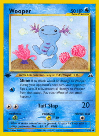 Wooper - 1st Edition Neo Discovery