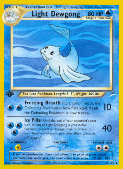 Light Dewgong - Neo Destiny