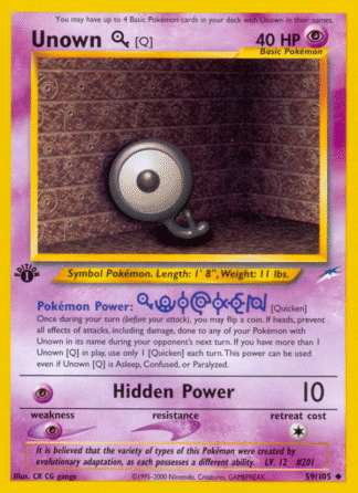 Unown [Q] - Neo Destiny
