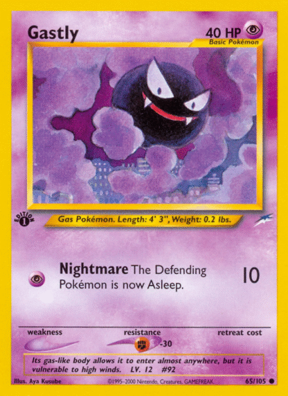 Gastly - 1st Edition Neo Destiny