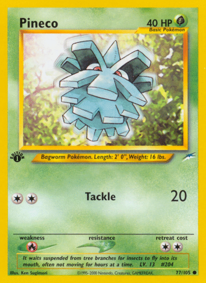 Pineco - 1st Edition Neo Destiny