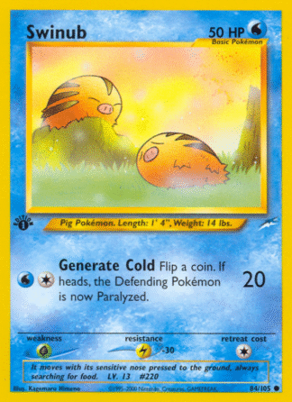 Swinub - 1st Edition Neo Destiny