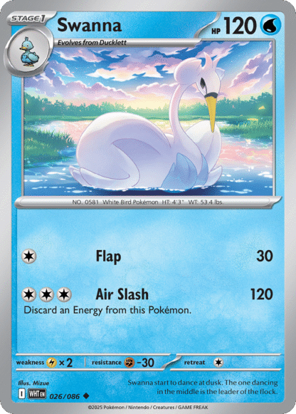 Swanna Reverse - White Flare