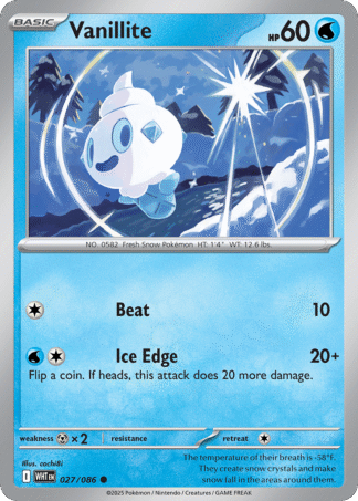 Vanillite Poke Ball - White Flare