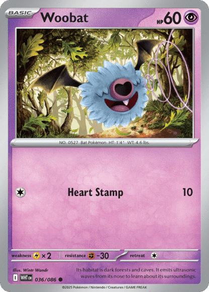 Woobat Reverse - White Flare