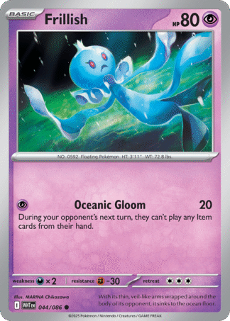 Frillish Poke Ball - White Flare