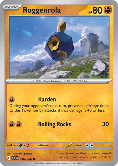 Roggenrola Reverse - White Flare
