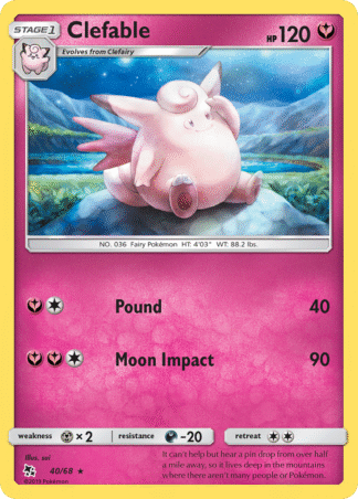 Clefable Reverse - Hidden Fates