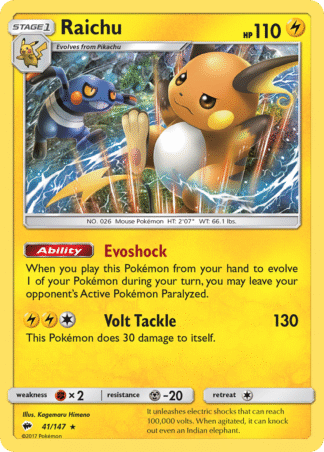 Raichu - Burning Shadows