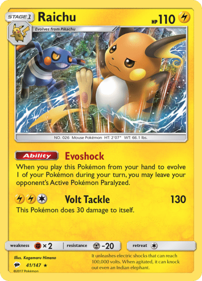 Raichu - Burning Shadows