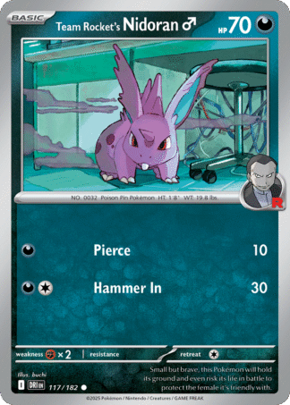 Team Rocket's Nidoran♂ Reverse - Destined Rivals