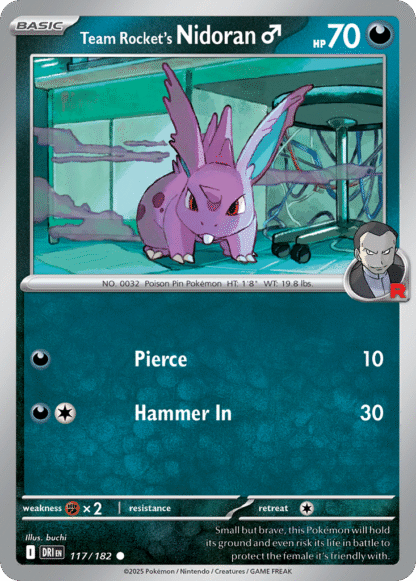 Team Rocket's Nidoran♂ Reverse - Destined Rivals