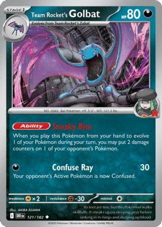 Team Rocket's Golbat Reverse - Destined Rivals