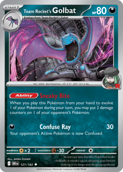 Team Rocket's Golbat Reverse - Destined Rivals