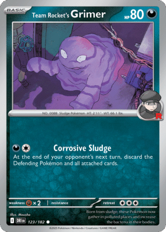 Team Rocket's Grimer Reverse - Destined Rivals